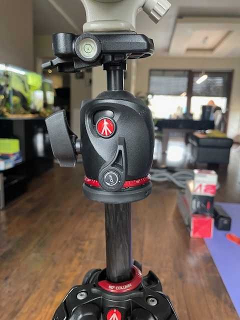 Karbonowy statyw Manfrotto MK 190GOC4-BHX + MHXPRO-BHQ2