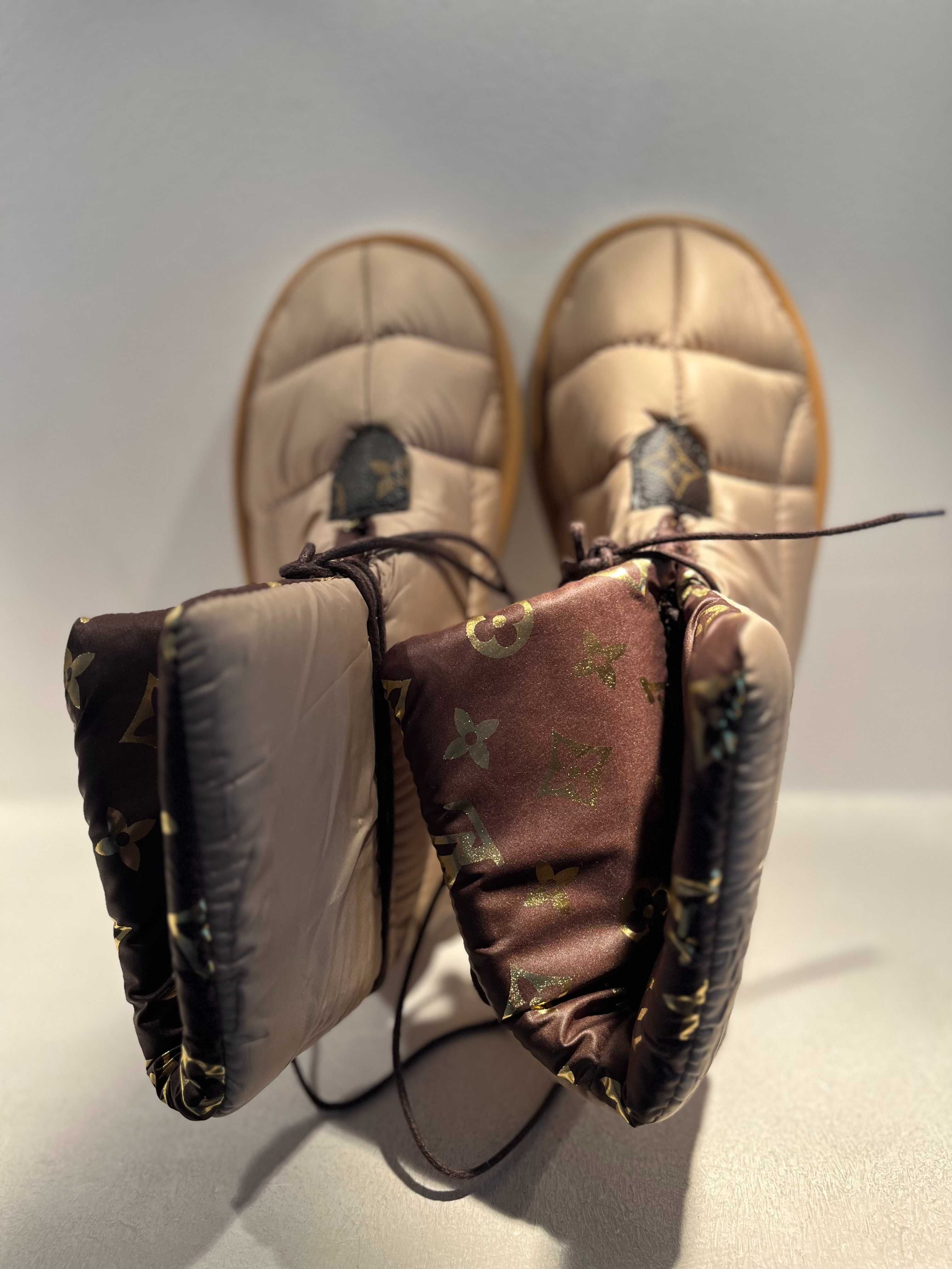 Botki Louis Vuitton beżowe