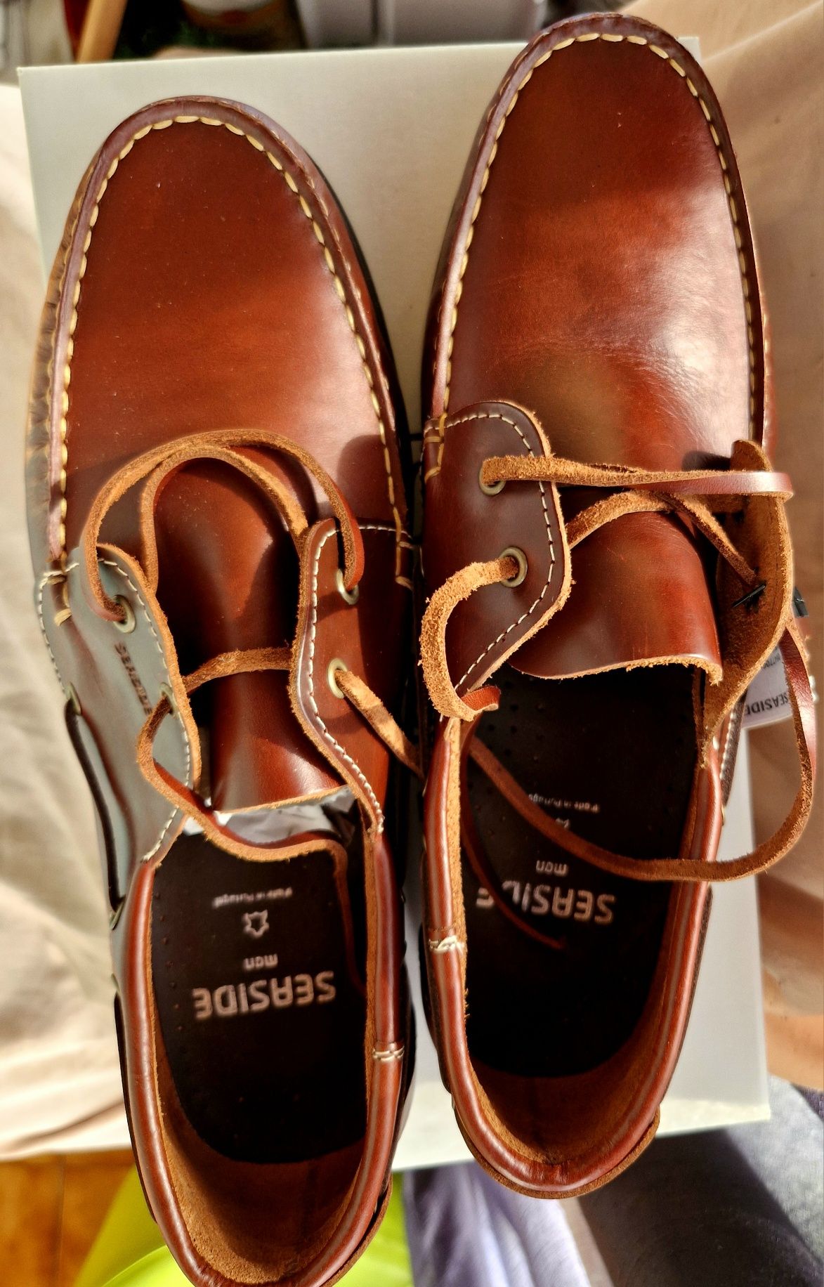 Mocasines sapatos de vela novos n 44.5