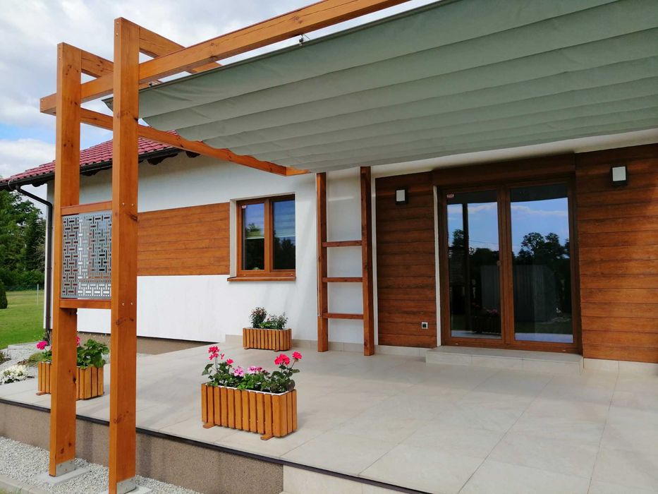 Roleta rzymska na taras, 3x3m, wodoodporna, na wymiar