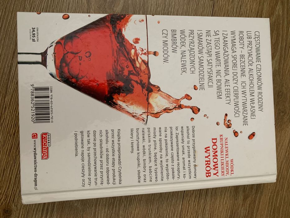 Książka Wódki, nalewki, wina  - domowy wyrób