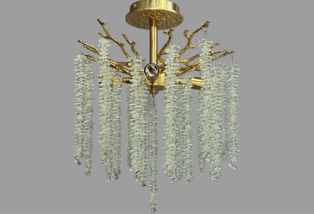 Люстра сучасна Кришталева «Гліцинія» 4/6 ламп