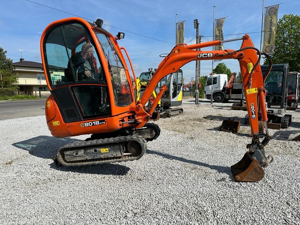 Mini koparka JCB 8018 z 2012r. ładna 1800kg rozsuwana długie ramie