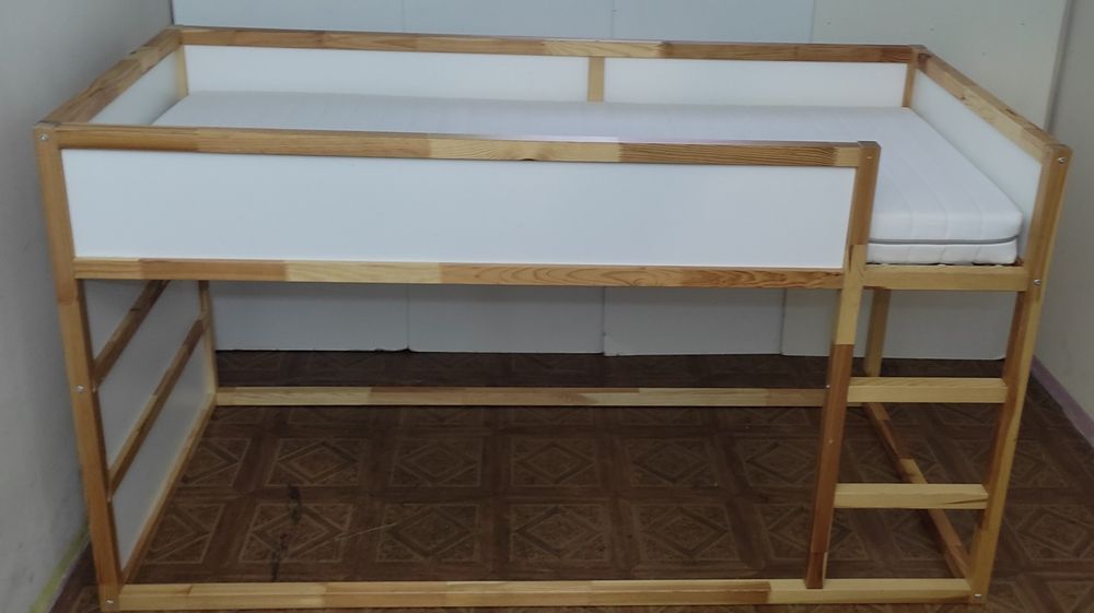 Łóżko KURA IKEA 90x200 cm.Z Materacem IKEA MALFORS(Średnio-Twardy).