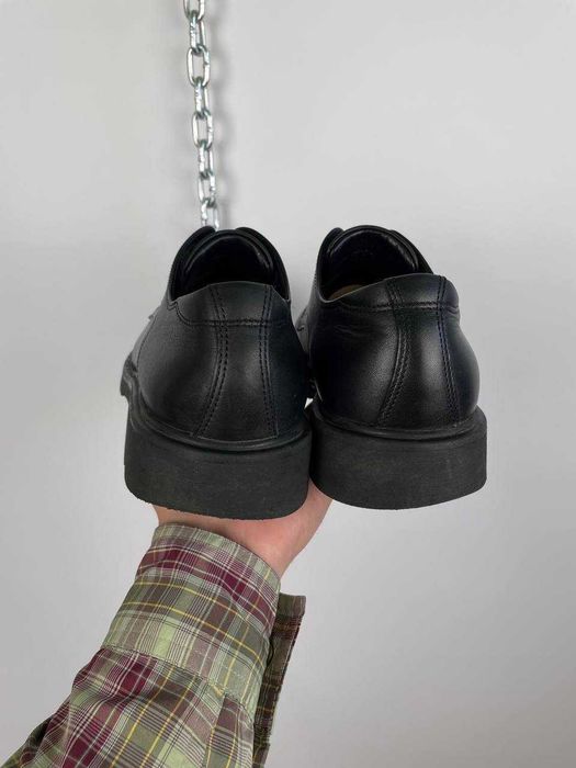 Чоловічі шкіряні туфлі черевики ecco leather