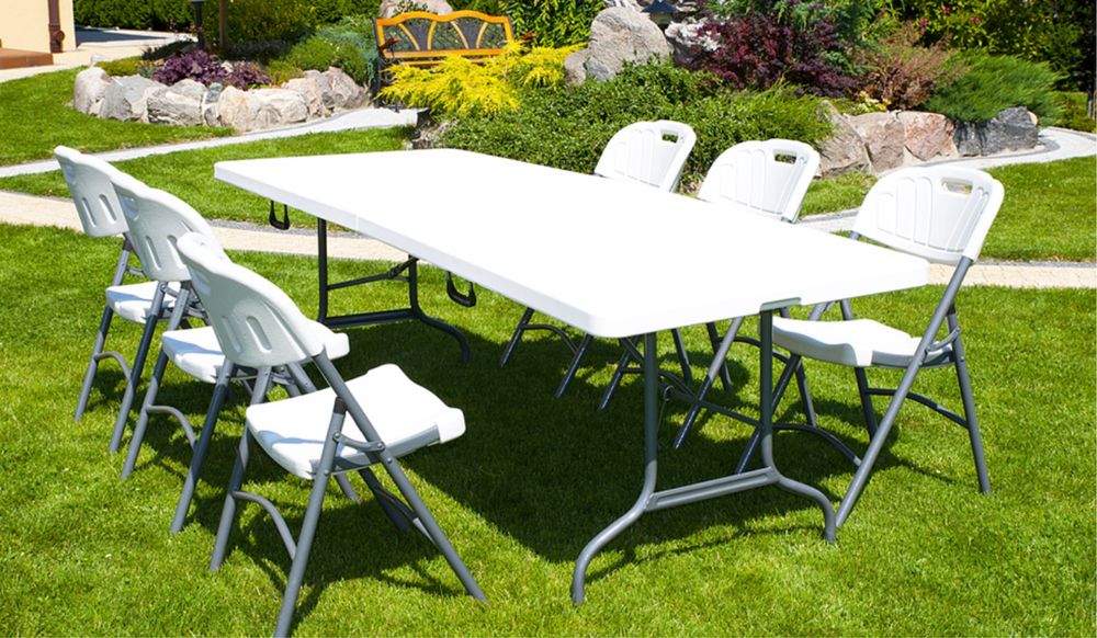 Stół cateringowy bankietowy turystyczny skladany 240x86