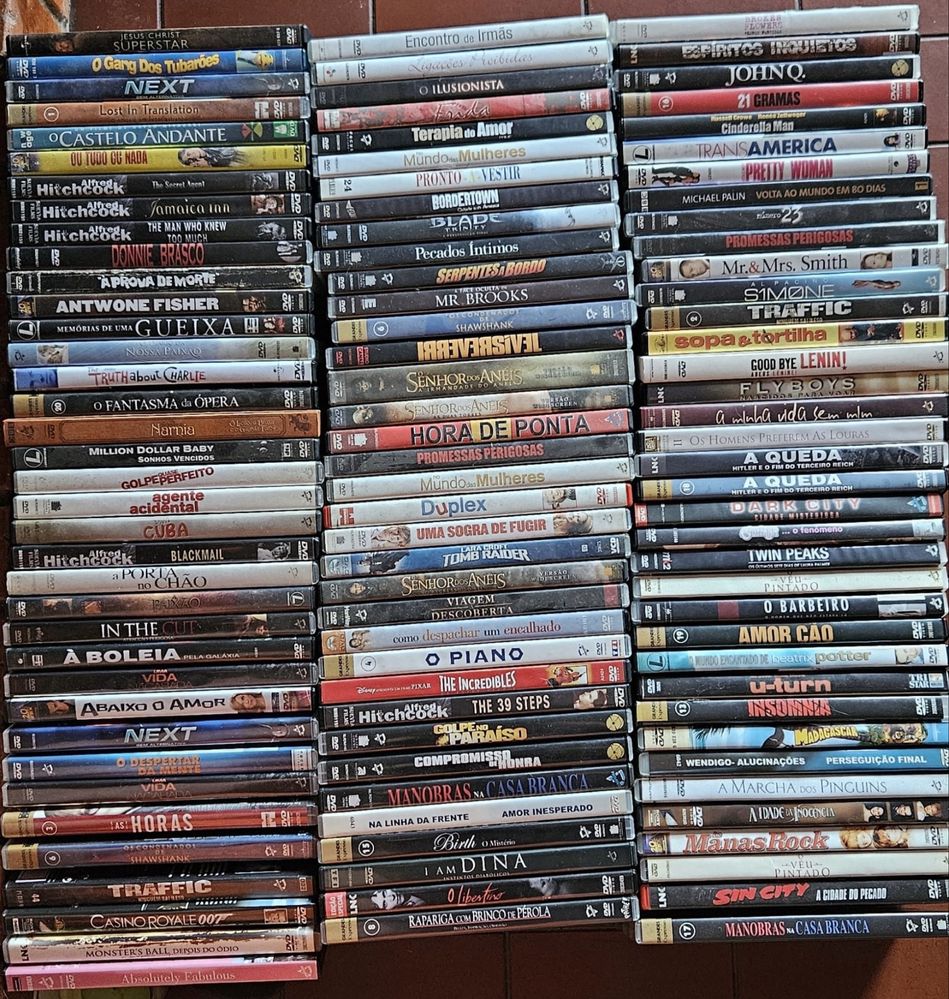 Dvds conjunto de 110 filmes