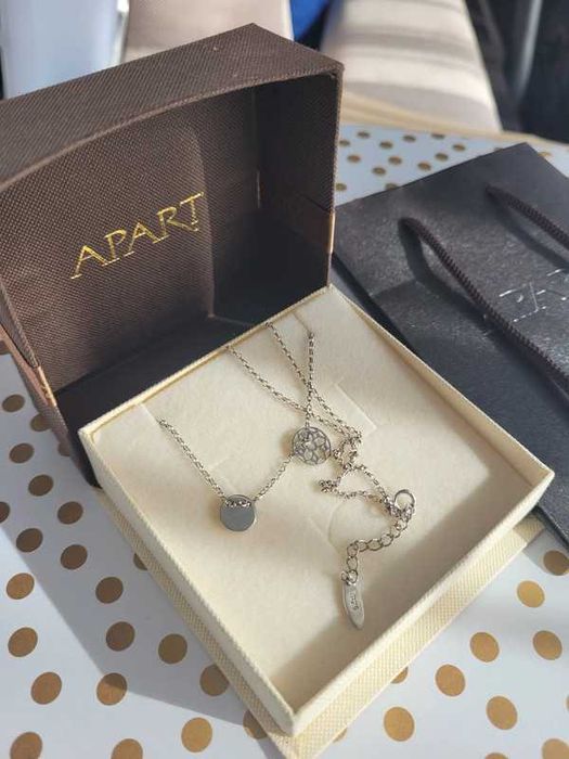 Naszyjnik srebrny APART (pudełko + torebka)