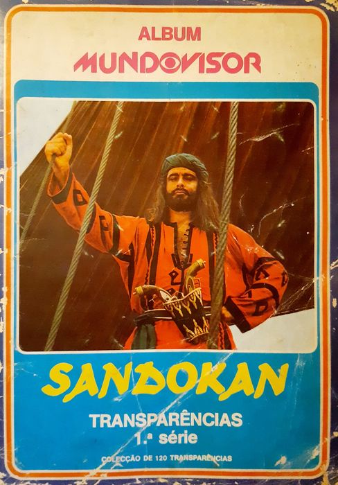Caderneta Sandokan Transparências  1a serie Mundovisor 1977