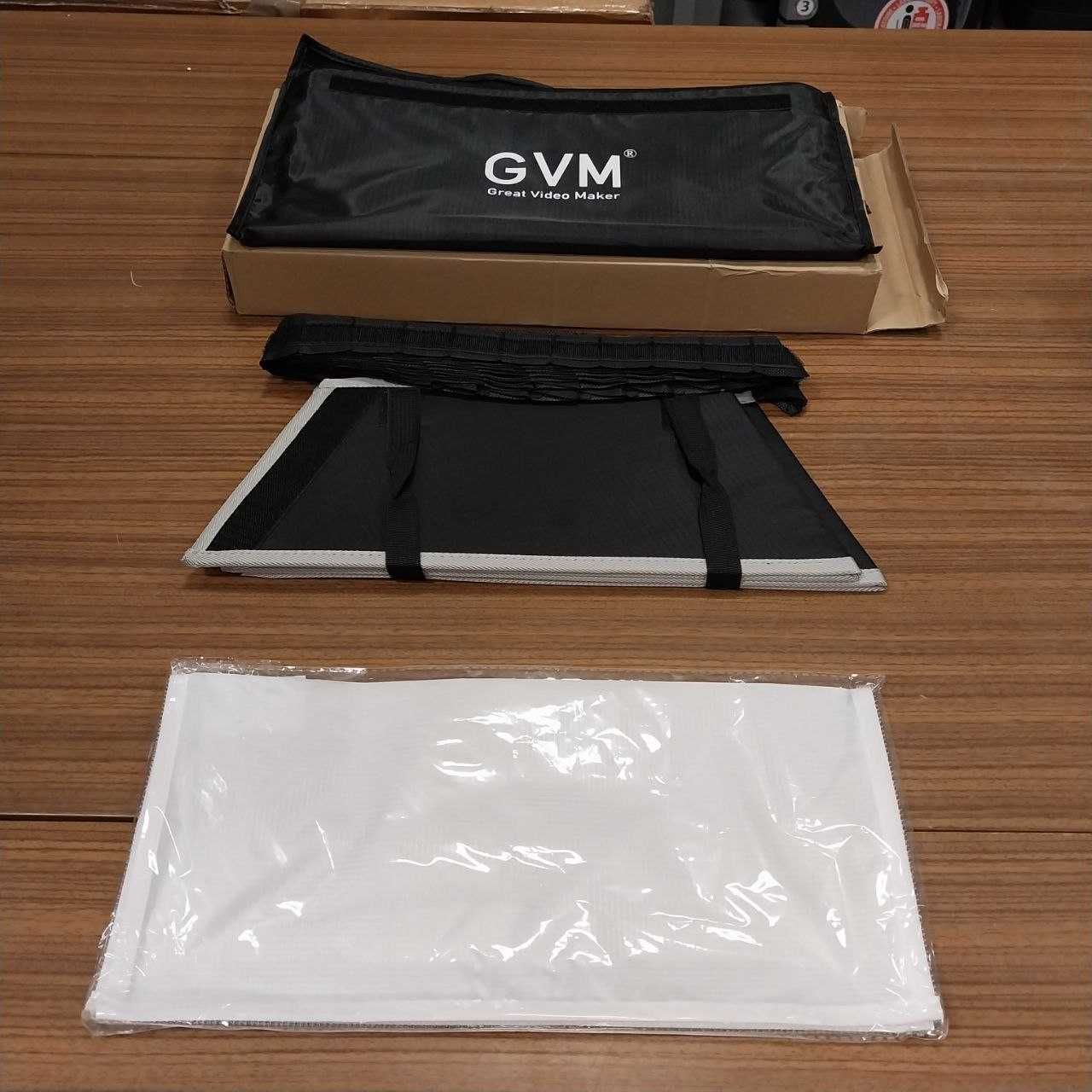 GVM Softbox z dyfuzorem kratkowym do lampy wideo
