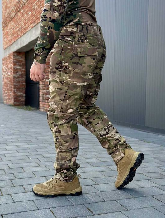 Тактичні штани мультикам з наколінниками Han Wild G2 бойові штани ЗСУ