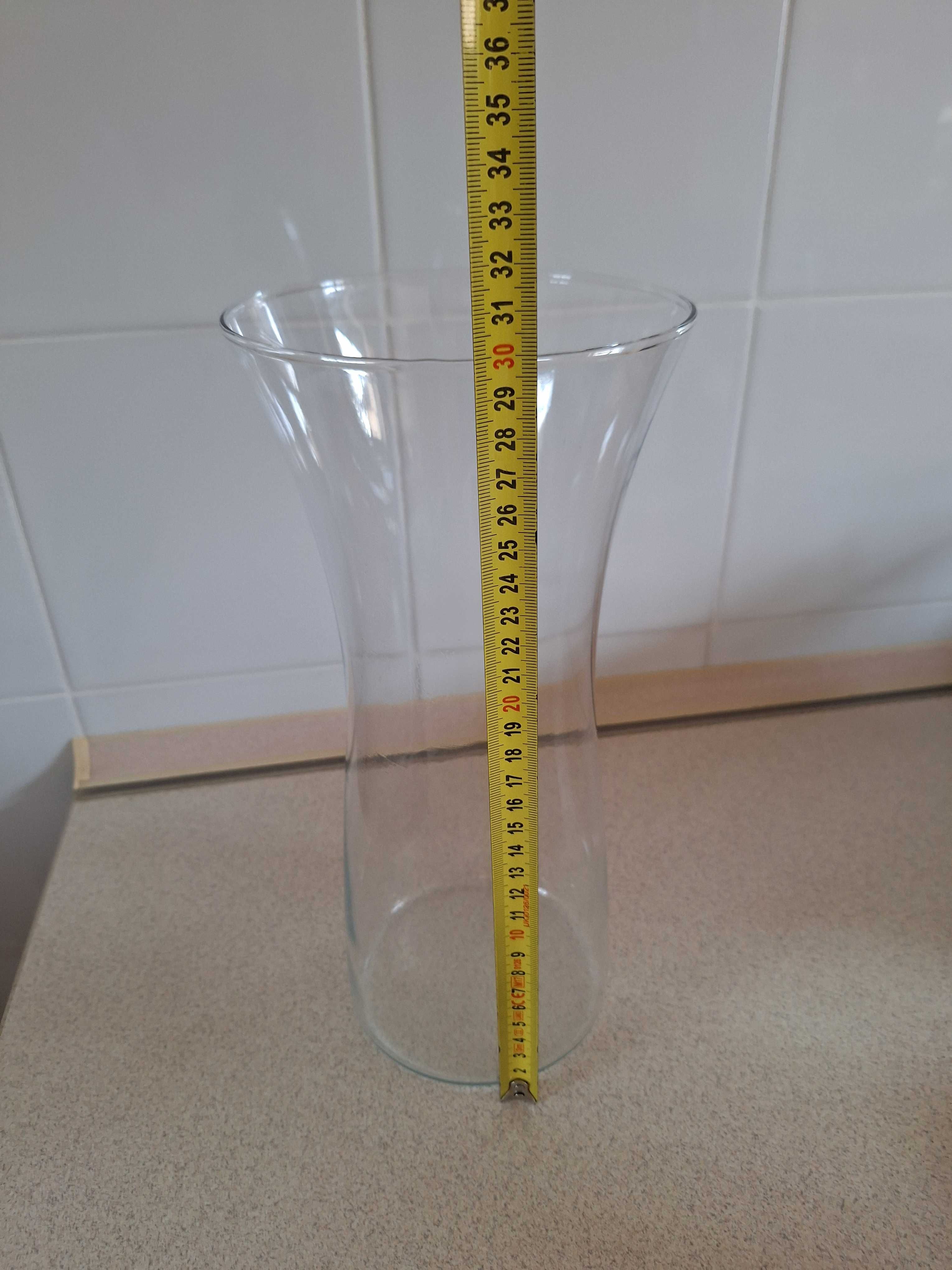 Wazon szklany wyskosc 30cm
