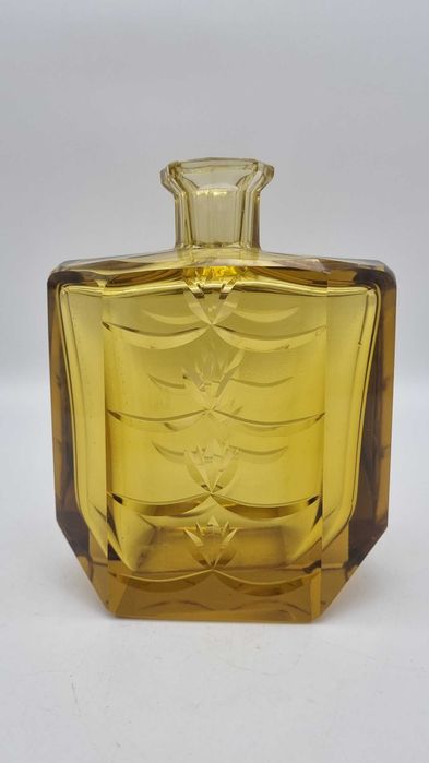 Karafka kryształowa Art Deco szkło kolorowe Design