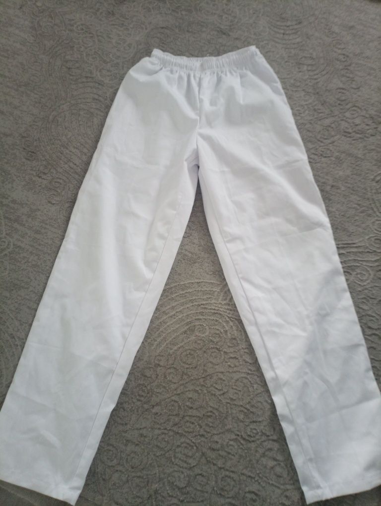 Spodnie męskie białe rozmiar s