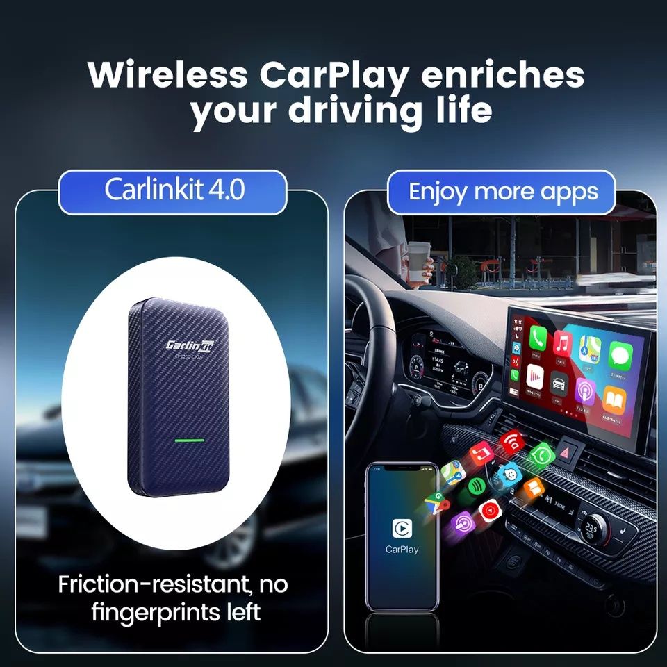 Adaptador Sem Fio CarPlay/ Android Auto Carlinkit 4.0 CPC200-CP2A NOVO