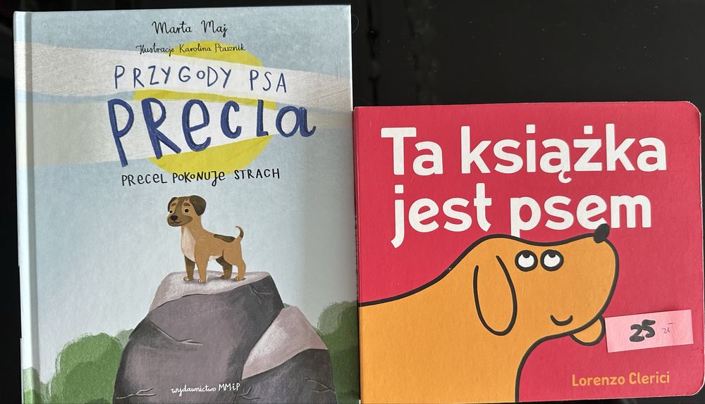 Książki Ta książka jest psem i Przygody Precla dla fanów psów