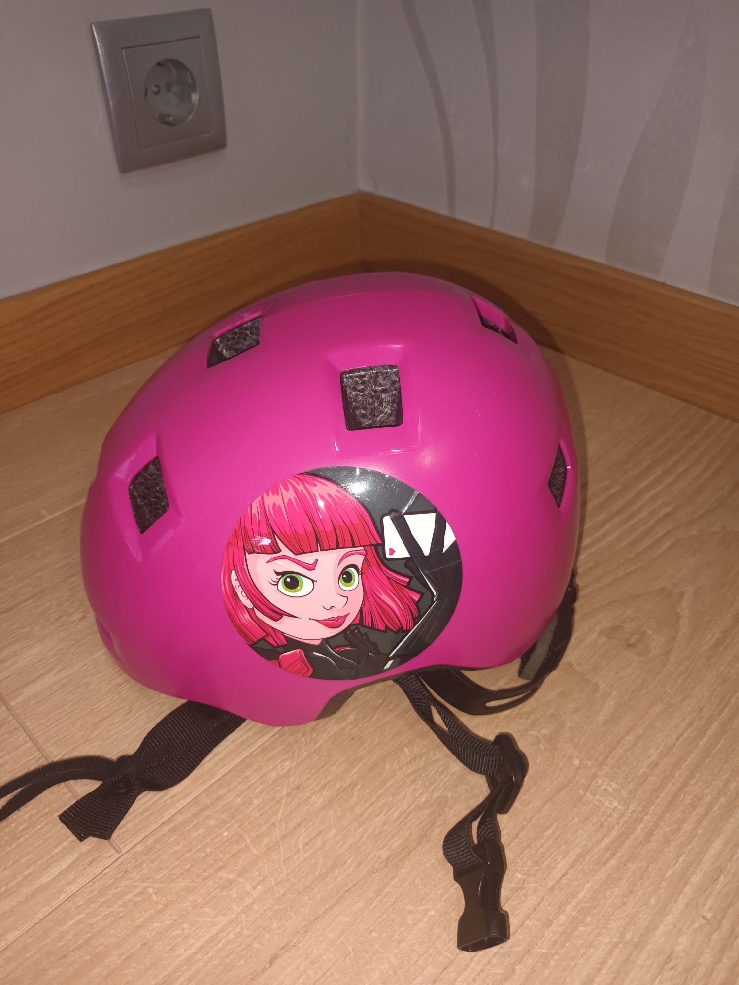 Capacete bicicleta rosa