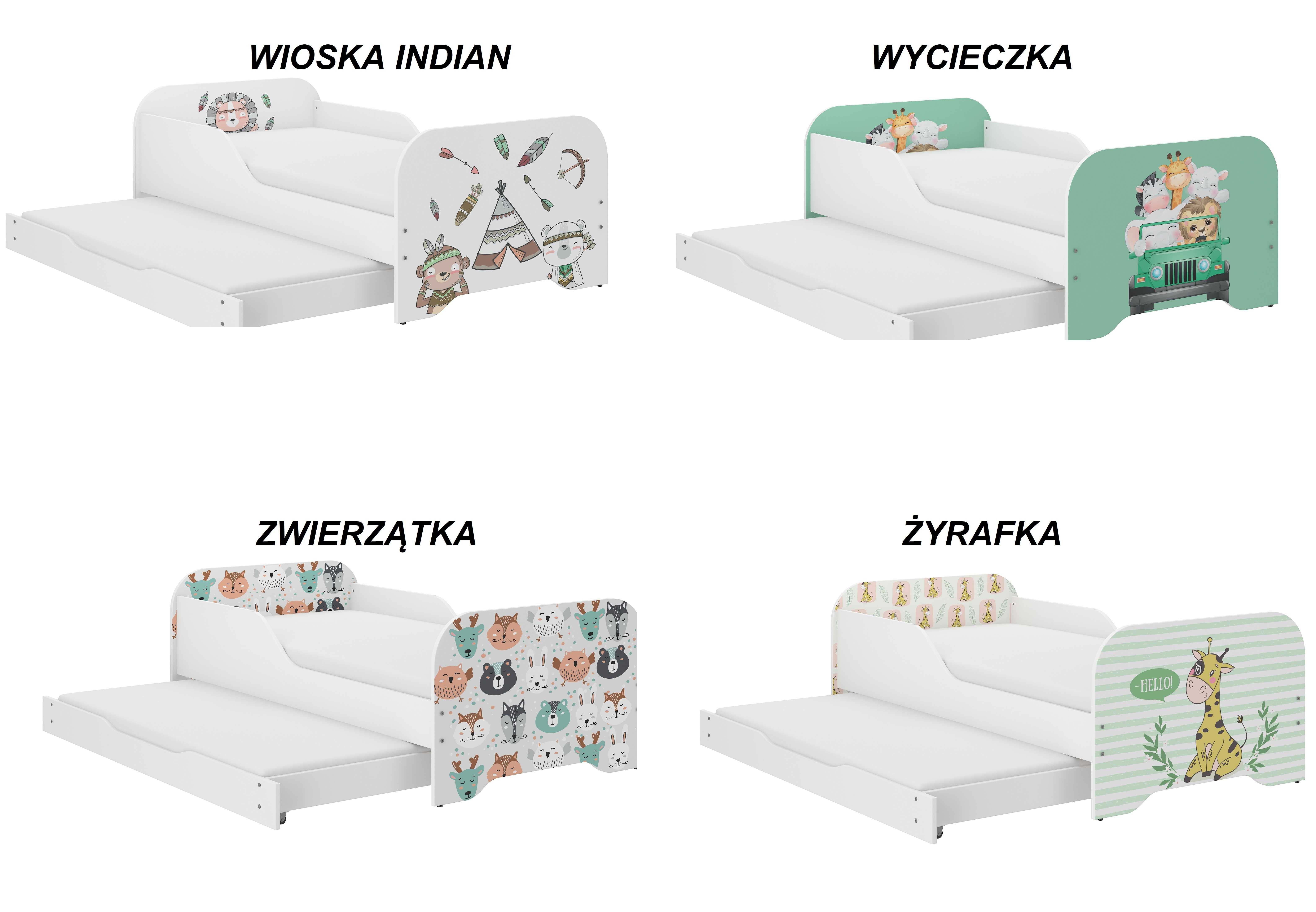 Łóżko dziecięce MIKI 160x80 PODWÓJNE+materace GRATIS