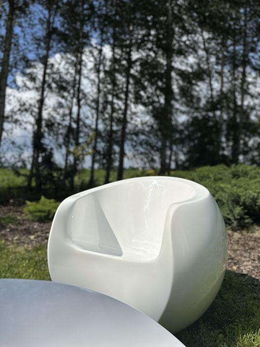Meble BOWL FineGardens.pl włókno szklane 2 fotele + stolik