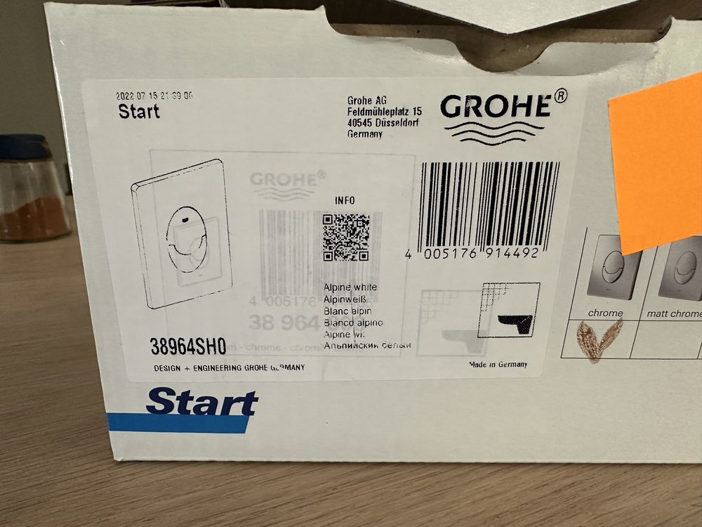 Przycisk do spluczki Solido do geberitu GROHE - chrom