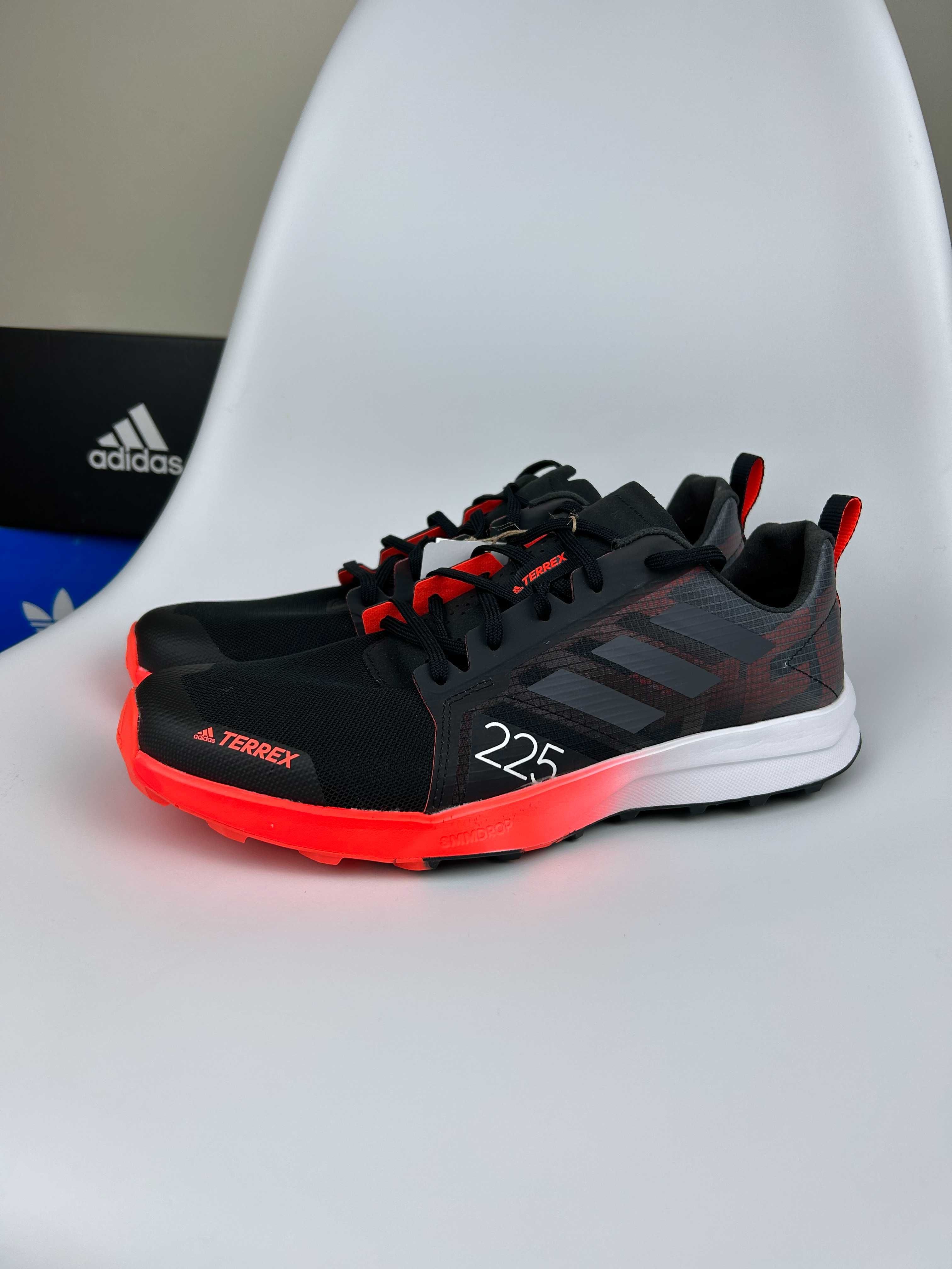 Кроссовки Adidas Terrex Speed Flow черные сеточка новые 44