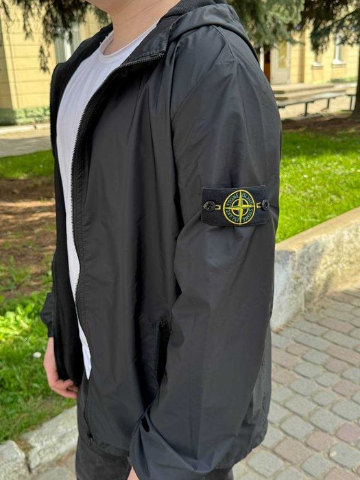 Стон Исланд куртка - Черная ветровка - Stone Island GoreTex - S M L XL