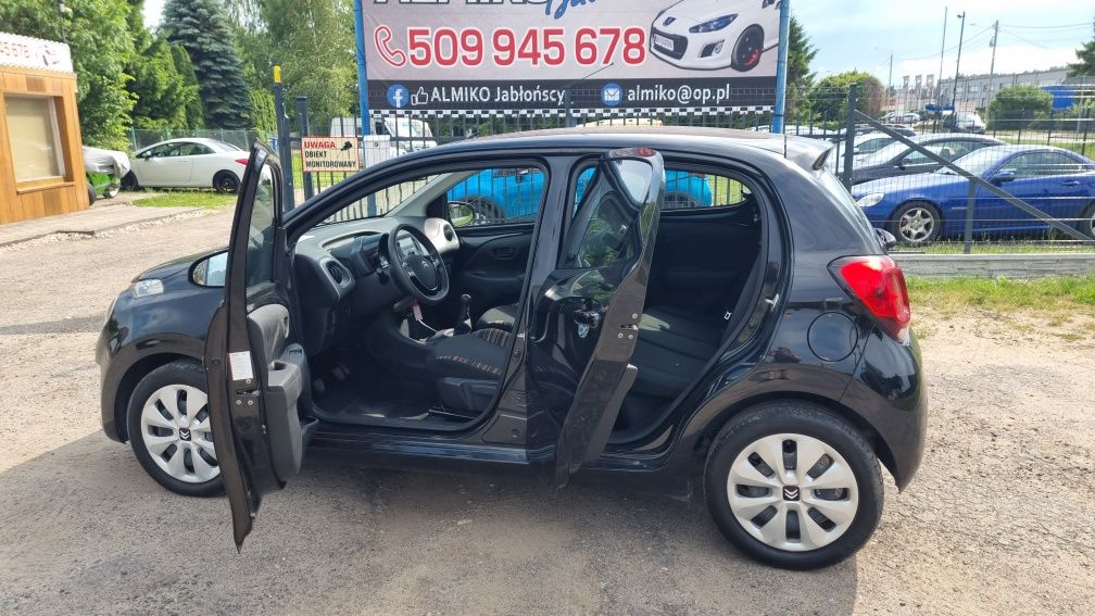 Citroën C1 Wersja II 1.2 Benzyna 5drzwi Czarny Klima Nowy rozrząd Ledy
