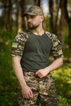 Футболка чоловіча Sleeve хакі-піксель з липучками, стиль мілітарі