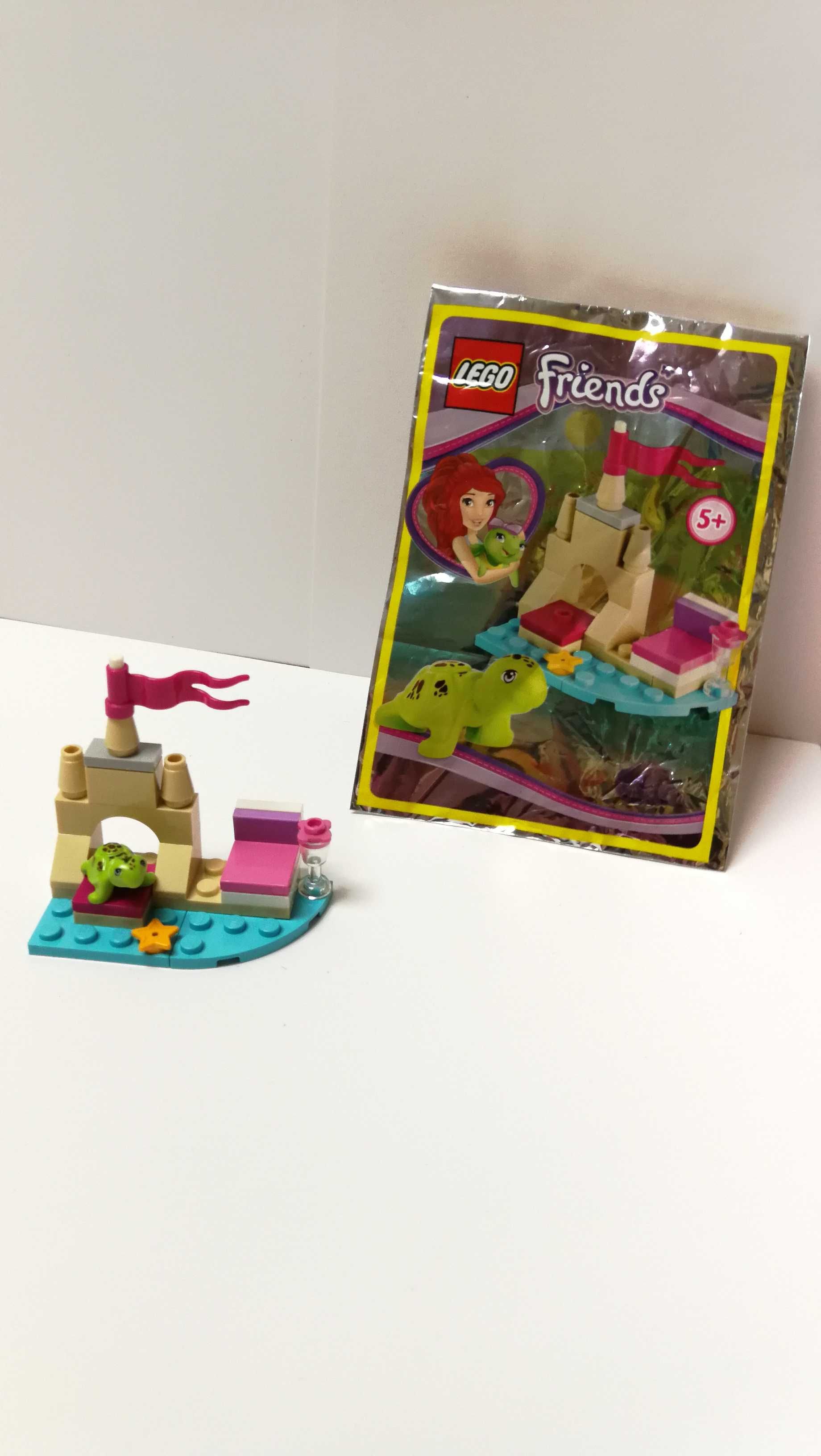 Zestaw Lego Friends EMMA 3186 Przyczepa dla konia + kotek 41114 + żółw