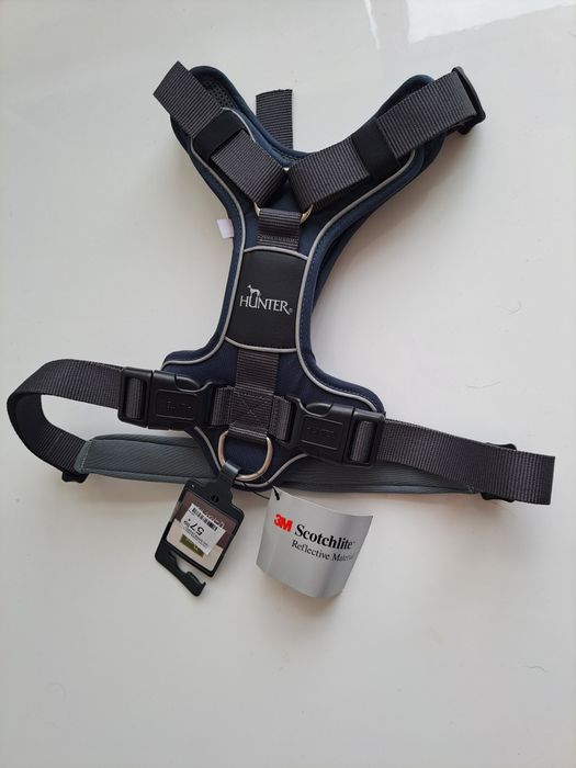 Arnes para cão Hunter Tamanho L Azul/Cinza