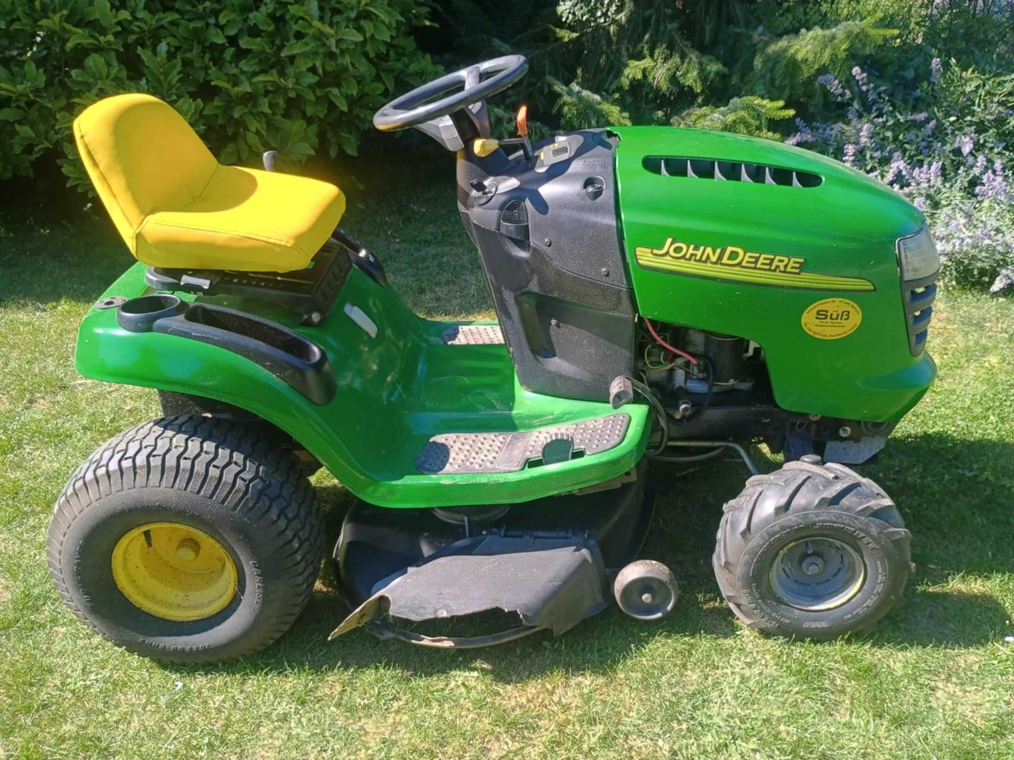 John Deere L 105 hydro Briggs 14,5 KM wyrzut boczny traktorek kosiarka
