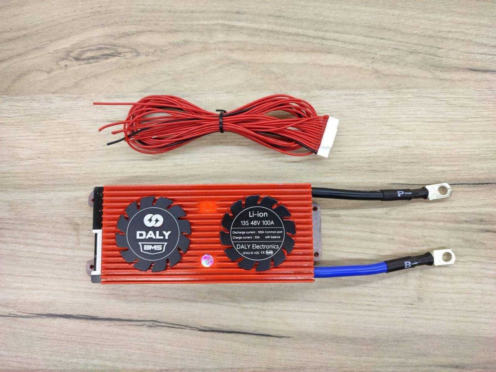 Плата защиты Li-Ion аккумулятора Daly BMS 13S 48 вольт 100А