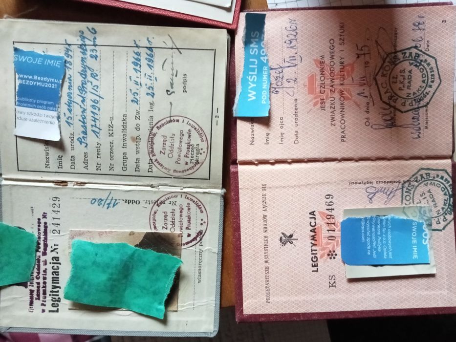 Stara odznaka odznaczenie Legitymacja 2RP i PRL Syrenka Warszawska odz