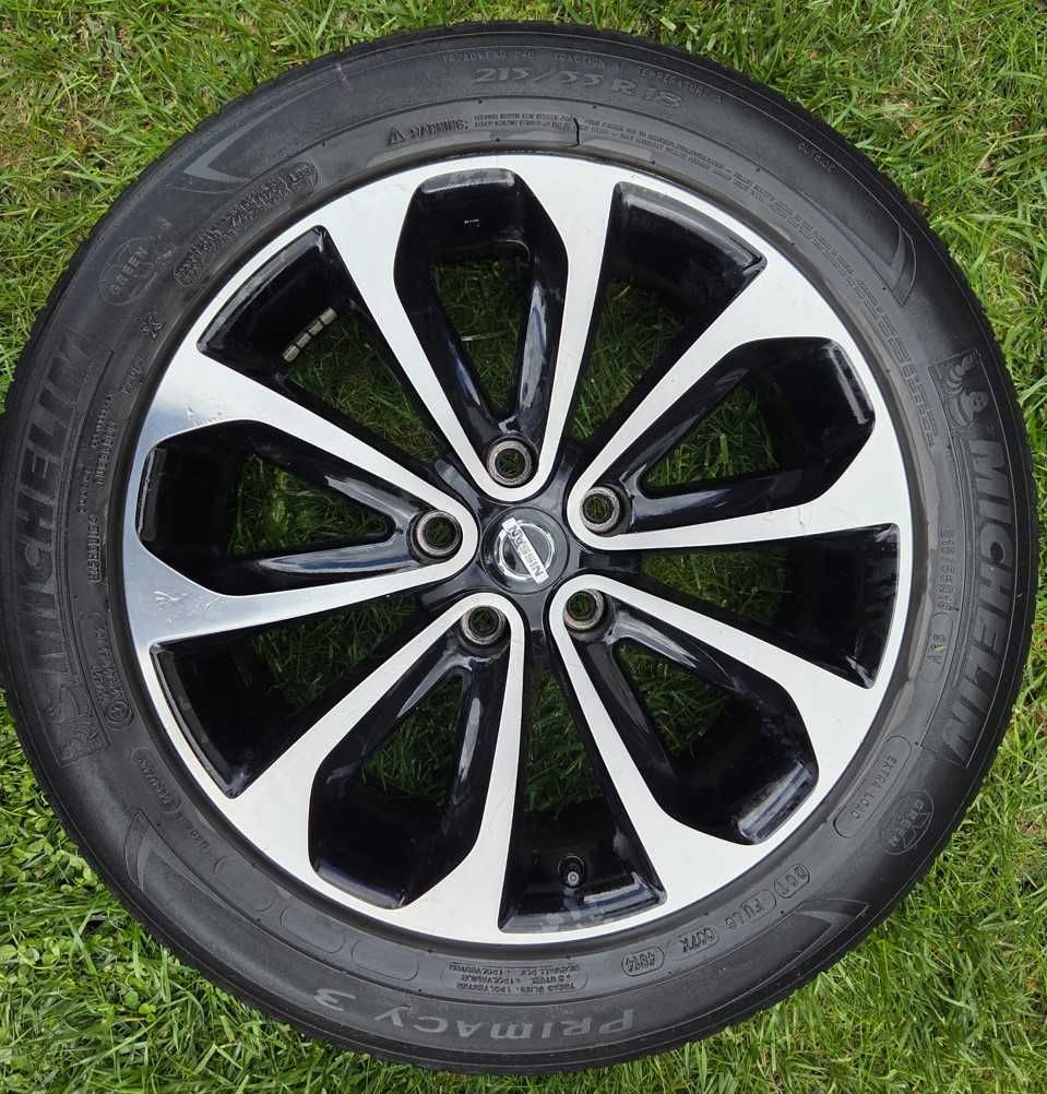 Koła, opony, komplet, alufelgi, felgi aluminiowe 18' Nissan Qashqai