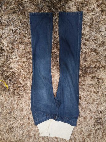 jeansy spodnie ciążowe ciemny dżins mamalicious S