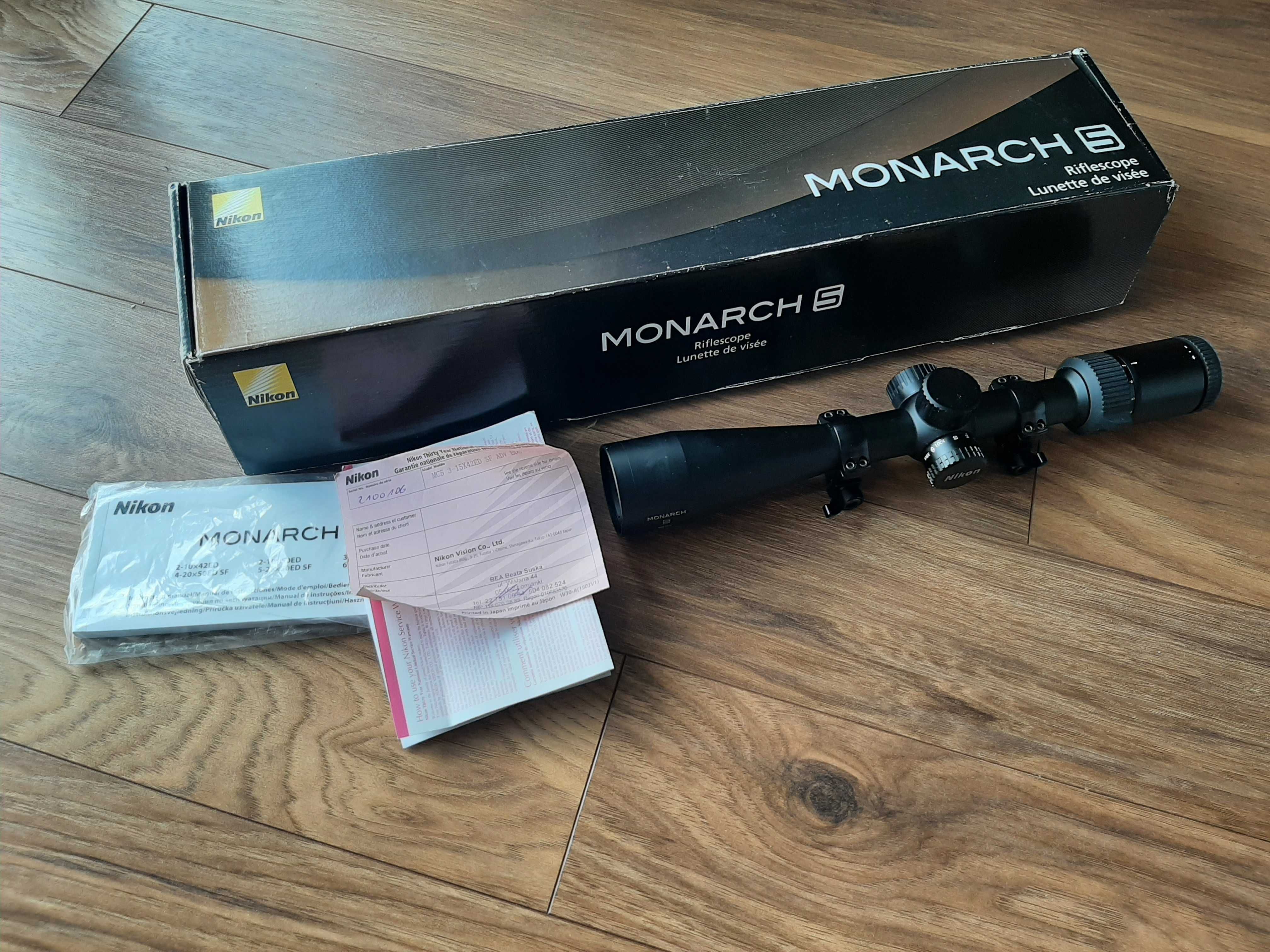 Luneta myśliwska sportowa Nikon Monarch5 3-15x42ED jak zeiss swarovski