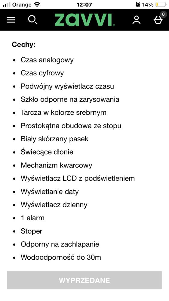 Zegarek męski HENlEYS LCD Dual oTime