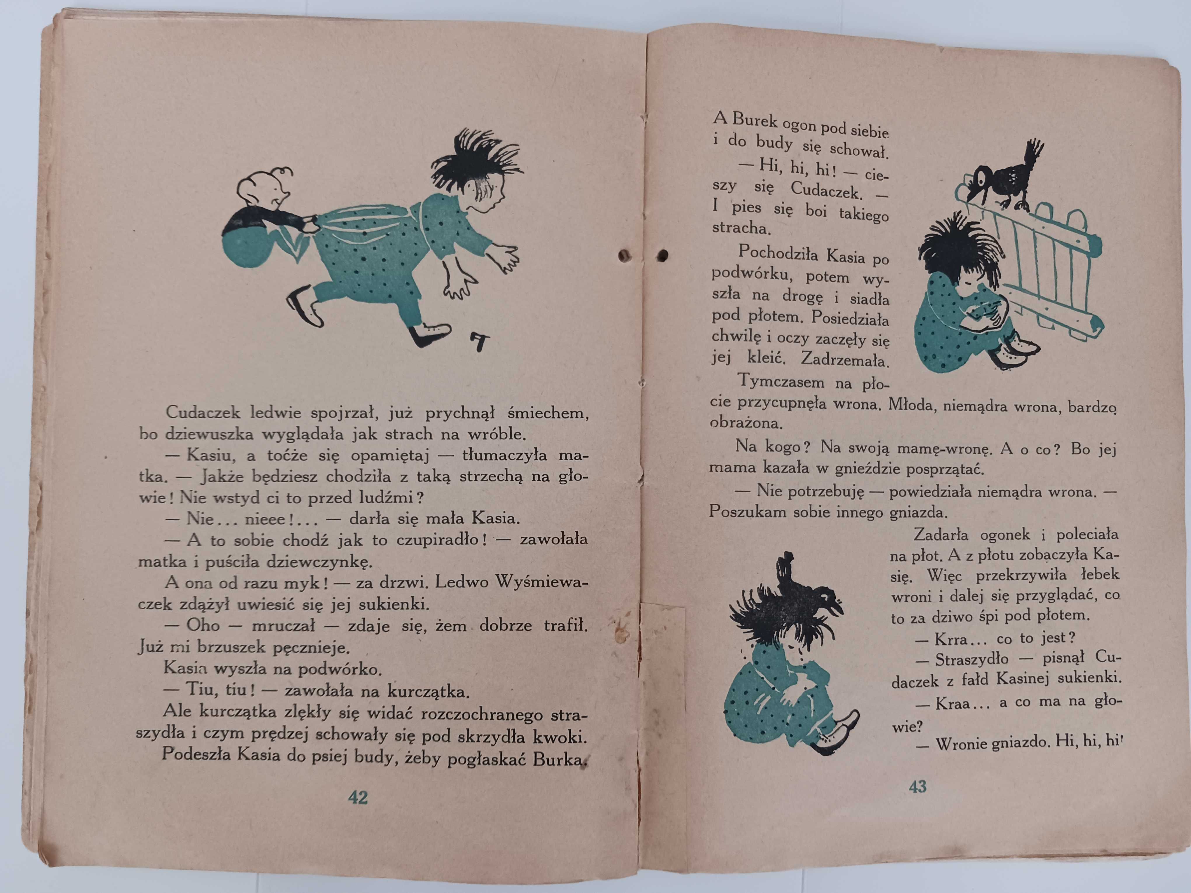 Książka "Cudaczek Wyśmiewaczek" z 1957 roku