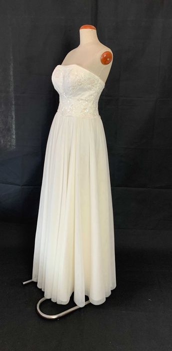 Nowa suknia ślubna księżniczka 38 M duży biust biała tiulowa gorset