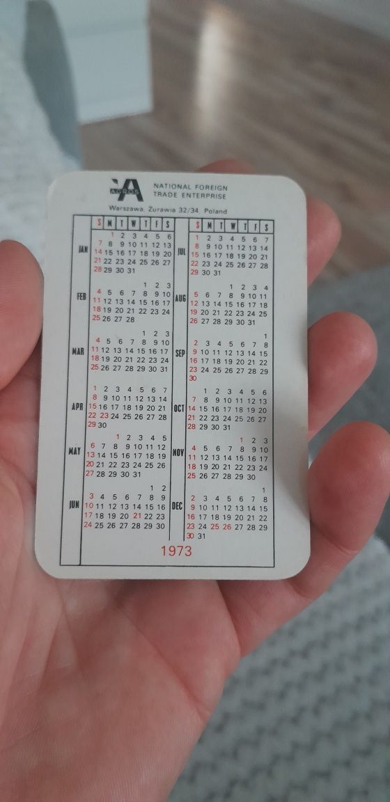 Kalendarzyk listkowy Prl oryginał