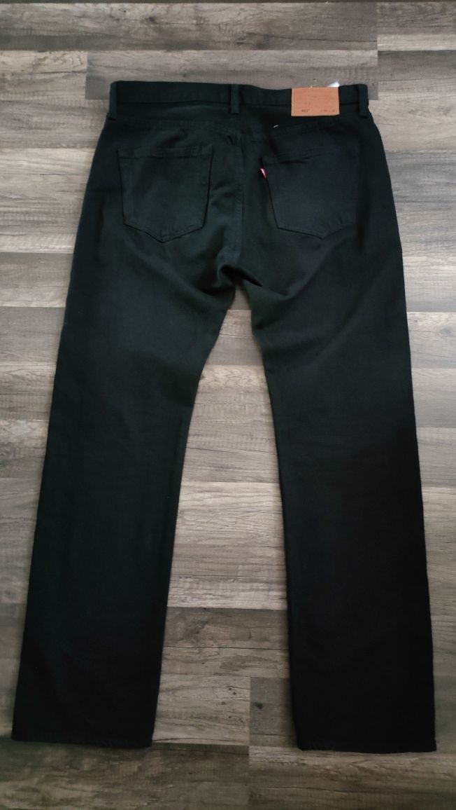 klasyczne , czarne ,nowe spodnie LEVI'S 501  34/32