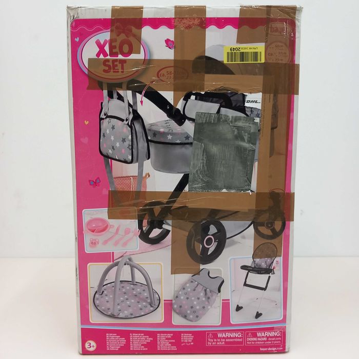 Bayer Wózek dla lalek XEO szary z akcesoriami 17007AB E11/25