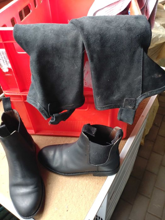 Buty damskie do jazdy konnej czapsy, sztyblety, rozmiar 38