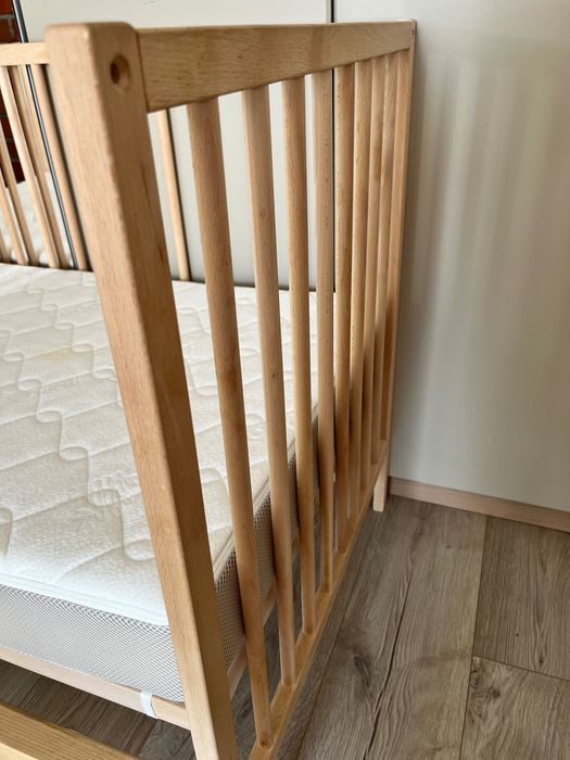 Łóżeczko dziecięce Singlar ikea + materac Fizjomax Baby.