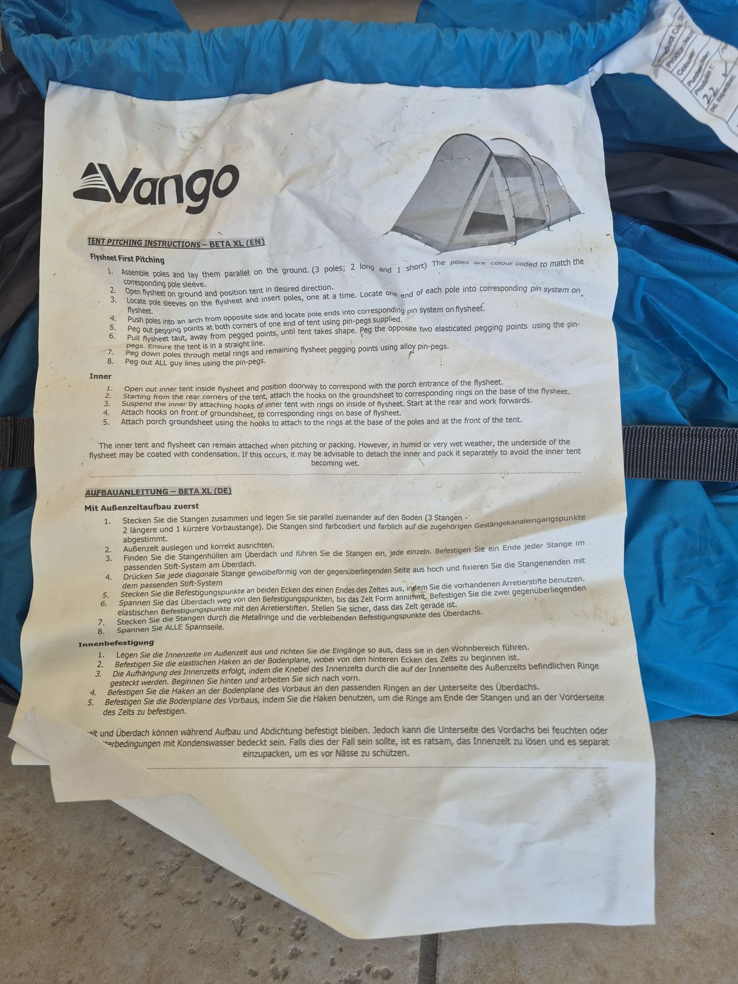 Tenda de campismo  - 3 pessoas