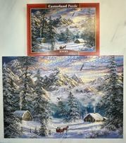 Puzzle firmy Castorland 1000 elementów Mountain Christmas