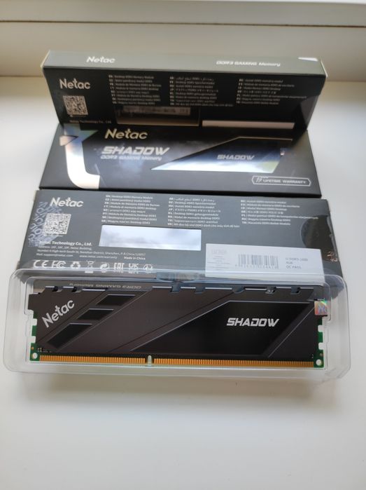 Оперативна пам'ять Netac ddr3 1600 4gb (8gb dual, 16gb qu