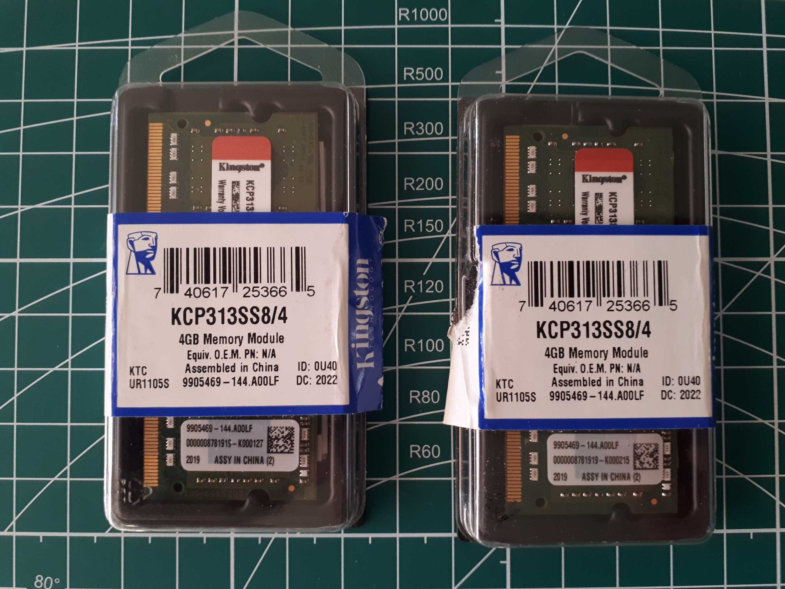 Memória RAM 8 GB Kingston 2x 4GB DDR3 1333MHz SODIMM - KCP313SS8/4