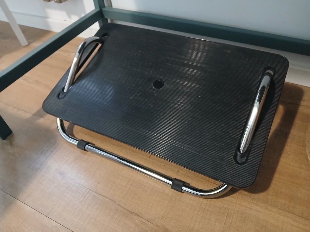 IKEA DAGOTTO czarny podnóżek biurowy pod biurko domowe biuro