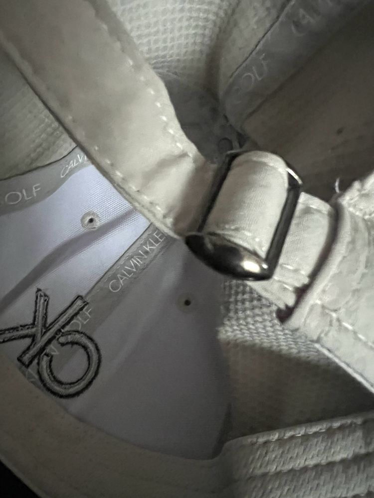 Czapka z daszkiem Calvin Klein CK golf beżowa